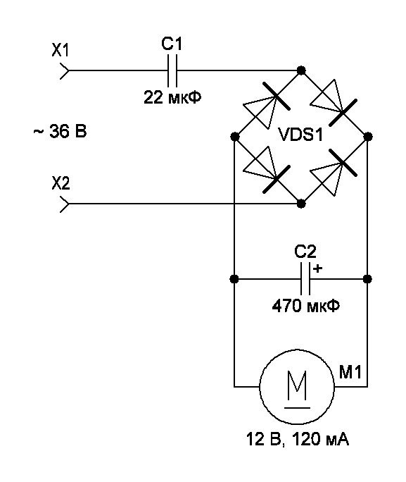 Из 24 вольт сделать 12 вольт схема
