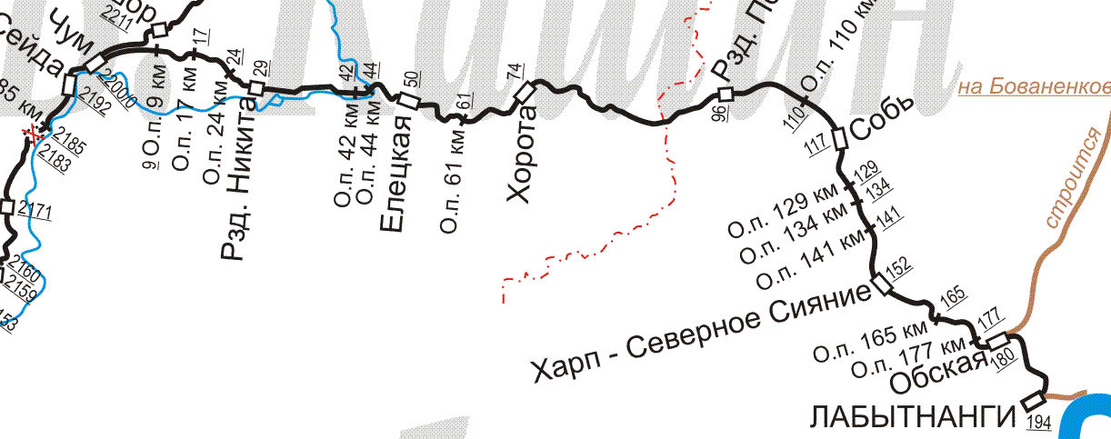 Карта города лабытнанги с улицами и номерами домов и организаций