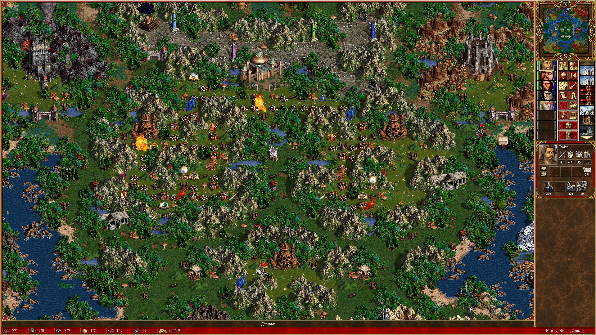Heroes of might and Magic 3 карты